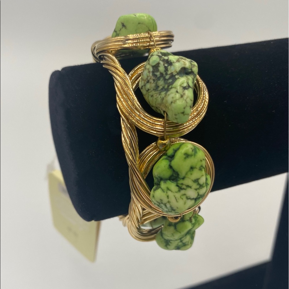 🌟 EsMor Green Rock Bracelet